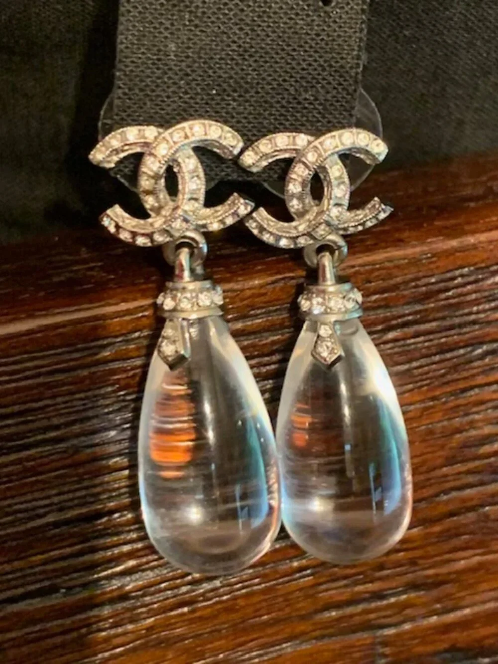 Chanel RARE Resin Drop Earrings - Picture 6 of 11